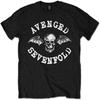 Avenged Sevenfold Classic Deathbat Schwarz T-Shirt (XX-Large) - Schwarz - XX-Groß