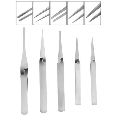 Cross Lock Stainless Steel High-precision Tweezers Reverse Action Tweezers