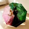 Witchcraft Fantasy 8 Ribs 3Fold Black Glue Uv Protection Umbrella Sun Protection Rainproof Compact Folding Umbrella For Travel Daily Use C923526
