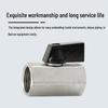 1/2 Inch Mini Copper Ball Valve, Internal & External Threads, Pneumatic Switch