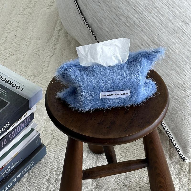 

Коробки для салфеток в скандинавском стиле, однотонные пакеты для салфеток, держатели для салфеток, тканевые пакеты для хранения салфеток синий