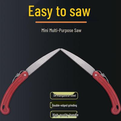 Compact Folding Hand Saw for Tree Pruning and Garden Trimming