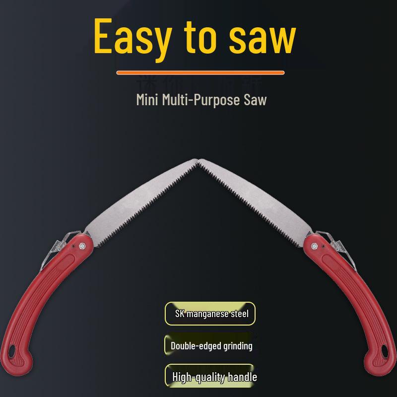 Compact Folding Hand Saw for Tree Pruning and Garden Trimming Separate Saw Blade