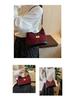 Retro Diamond Suede Crossbody Bag - Women's Versatile Color Block Shoulder Bag 2025