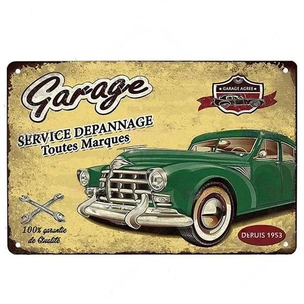 Vintage Dad's Garage Metal Tin Sign Decor Room Decoration Metal Plaque Garage Club Man Cave Bar Sign Poster Home Wall Decor