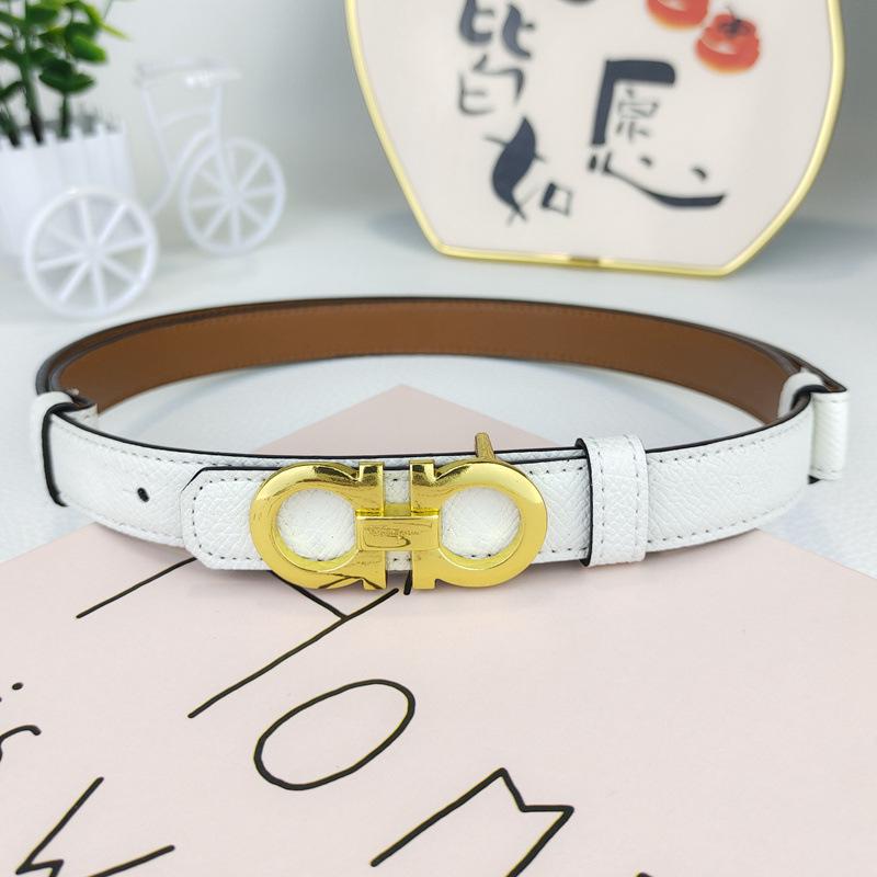 Women's Genuine Leather Thin Waist Belt – Casual Korean Style for Dresses and Pants