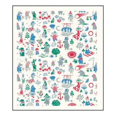 Eco Comfort House Schwamm Mumin Nordischer Stil E.oct Tücher, Freunde, Blau,