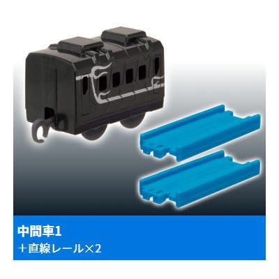 

Capsule Plarail Shinkalion Change the World Hades Shinkalion Intermediate car 1 straight rail x Gacha Gacha Capsule Toy ver. [2. + 2] (single item)