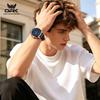 OPK 6099 Original Brand Chronograph Man Watch Leather Strap Auto Date Waterproof Sport Quartz Men's Luxury Wristwatch