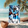 Proof Beach Towel with Carolina Panthers Pattern - Soft,absorbent,quick-drying,machine Washable - Perfect for Swimming,camping,bathing