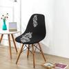 Printed Stretch Shell Chair Cover Spandex Armless Back Chair Covers Washable Slipcover Furniture Protector for Home Office Hotel