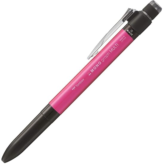 TOMBOW Pencil Multifunction Pen 2&S + Eraser MONO Graph Multi Pink CPA-161F