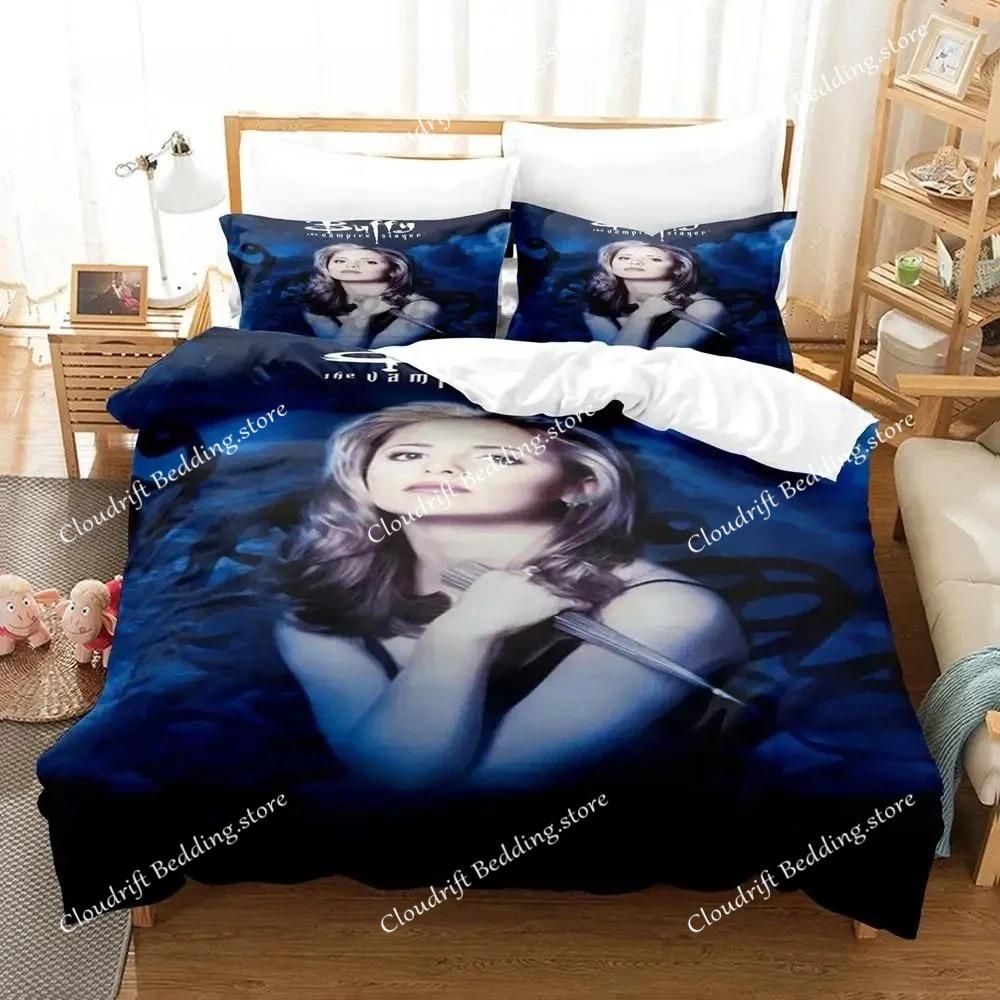 Buffy The Vampire Bettwäsche-Set Einzelbett Twin Full Queen King Size Bettwäsche-Set Aldult Jungen Schlafzimmer Bettbezug Set