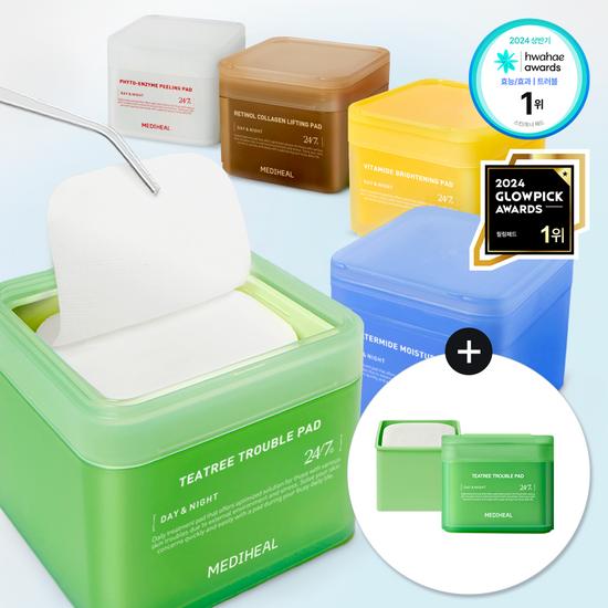 Mediheal Square Pad 100+100 Sheets Double Plan, Choose from 5 Types