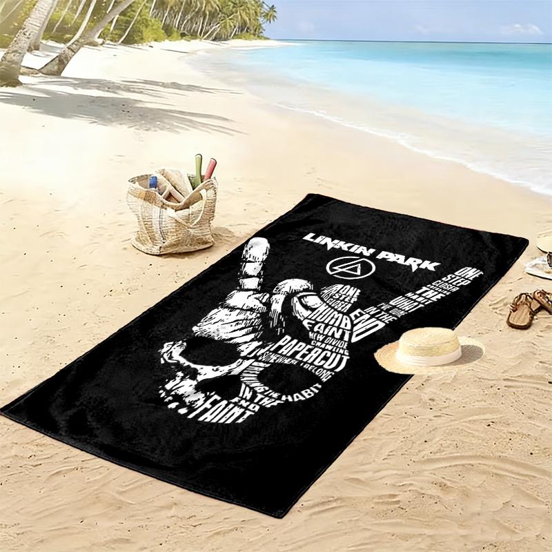 Linkin Park Print Beach Towel, Large Soft Quick Dry Towel for Beach Camping Swimming