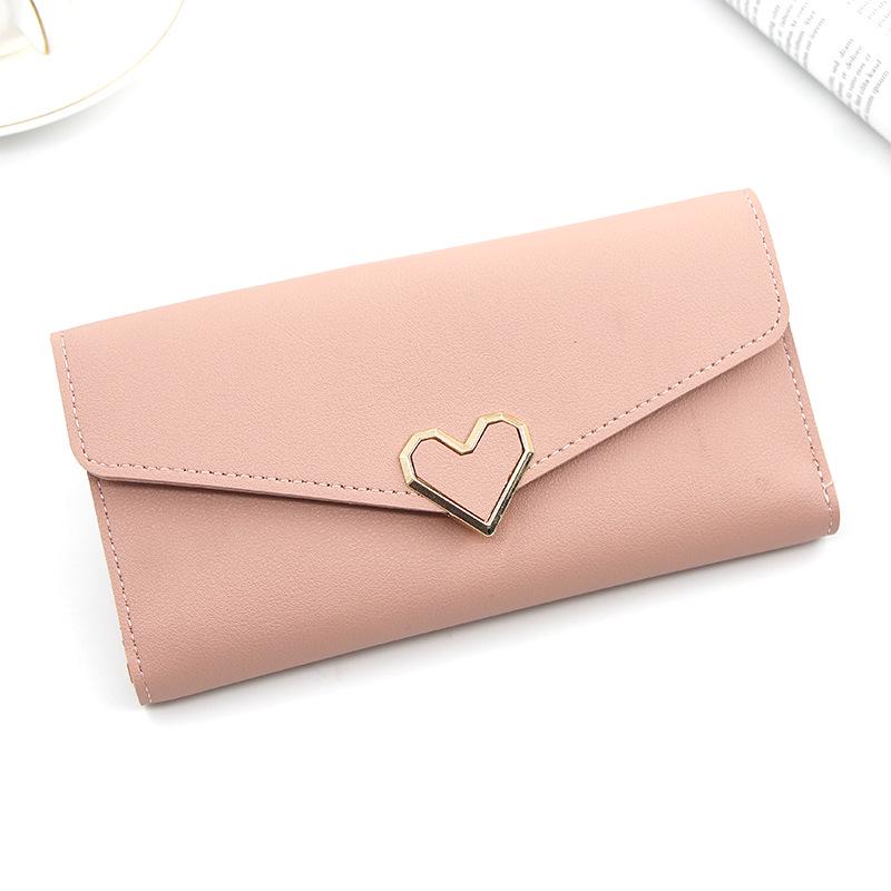2024 Women's Long Heart-Shaped Wallet with Multi-Card Slots and Phone Compartment