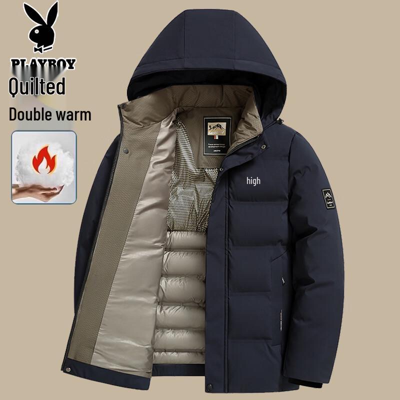 PLAYBOY Мужская зимняя куртка с утеплителем 5XL