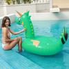Adult Green Dinosaur Inflatable Swim Ring Thick Pvc Pool Float Raft