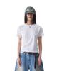 AAKAM Cracked Sun Half Top (White)