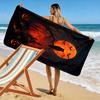 Eerie moonlit enchantment Print beach towel, quick drying, suitable for travel, outdoor sports, jogging, the beach and swimming, gift