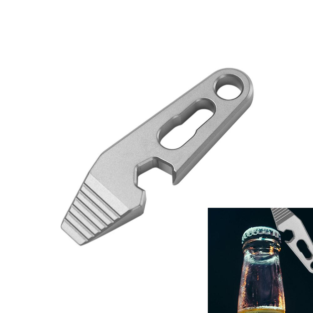 Durable Bottle Opener Titanium Zinc Zinc Alloy Small Tools Mini Mini Pry Bar  Outdoor Multitool