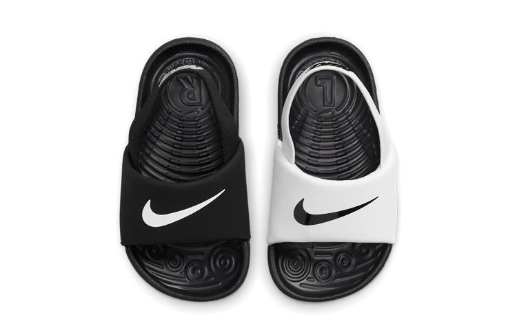 Nike Kawa Slide Athleisure Low Top Toddler Shoes Black White Infant And Toddler DM0974-100
