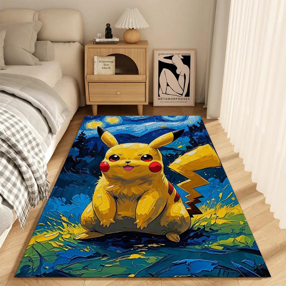 Fashion Entrance Mat Kitchen Carpet Living Room Rugs New Decoration P-pikachu Balcony Doormat Front Door Floor Mats Non-slip Pad