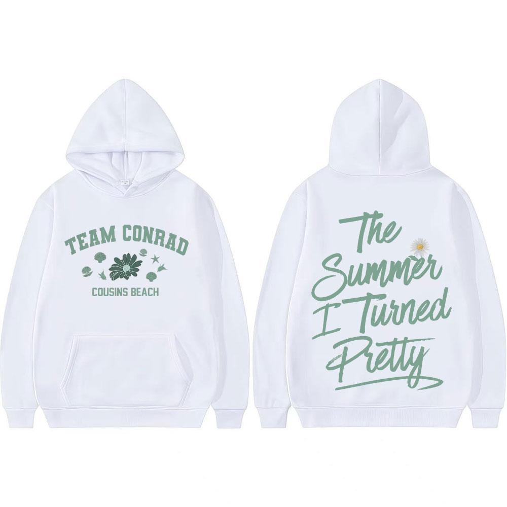 Team Conrad Cousins Beach Pullovers The I Turned Pretty Graphics Hoodie Men Women Clothing Oversized Vintage Classic Sweatshirts