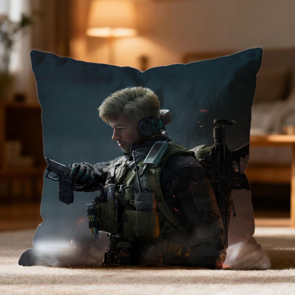 Fashion DDelta Forceer Cushion Cover Soft Washable Pillow Case Multi-Scene for Couch Bed Travel Office Use