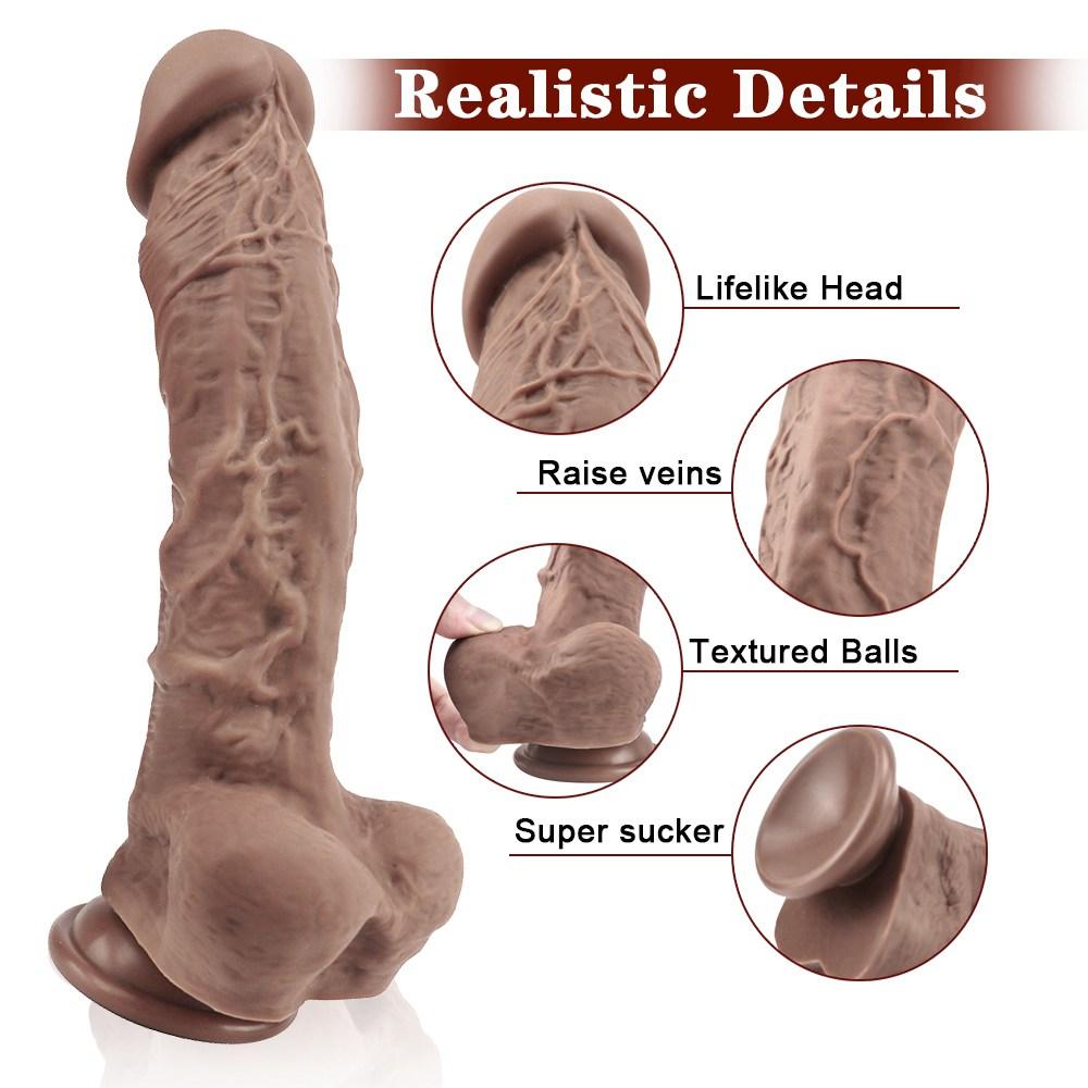 Huge Big Dildo Skin Feeling Soft Silicone Realistic Dildo Big Penis With Suction Cup Dick Sex Toys for Gay Strapon Woman Sex Toys