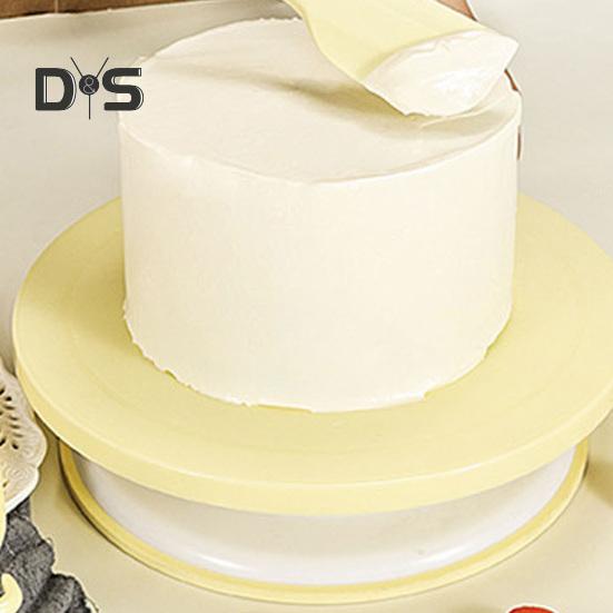 Kakefat 11 tommer Roterende kakedreiebord Jevn 360 graders rotasjon Kakedekorasjonsstativ Praktisk bakeverktøy for Cupcake Kjeks Muffin