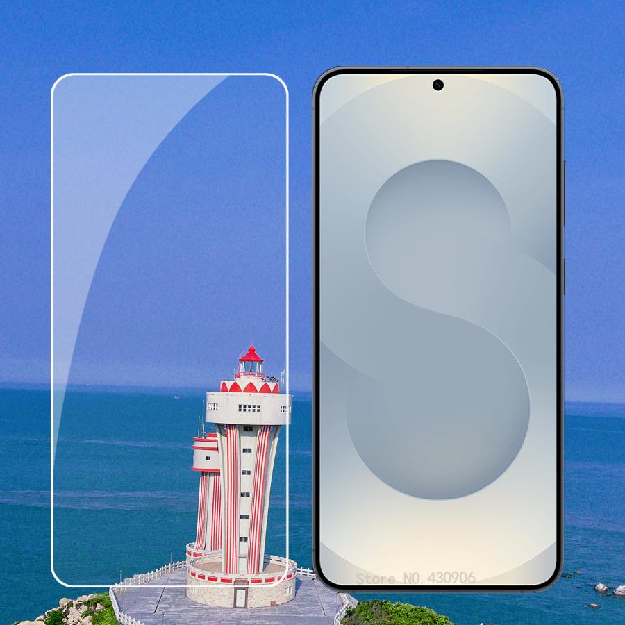 3Piece For Samsung Galaxy S25+ Screen Protector Full Screen Coverage High Quality Transparent Tempered Glass Film 2.5D edge