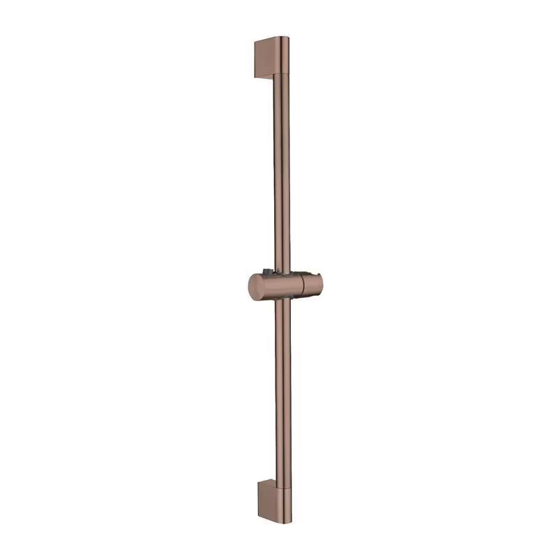 Brushed Rose Gold Adjustable Shower Bar