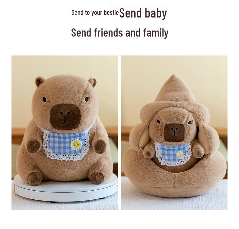 Capybara Ugly-Cute Plush Doll and Pillow Set