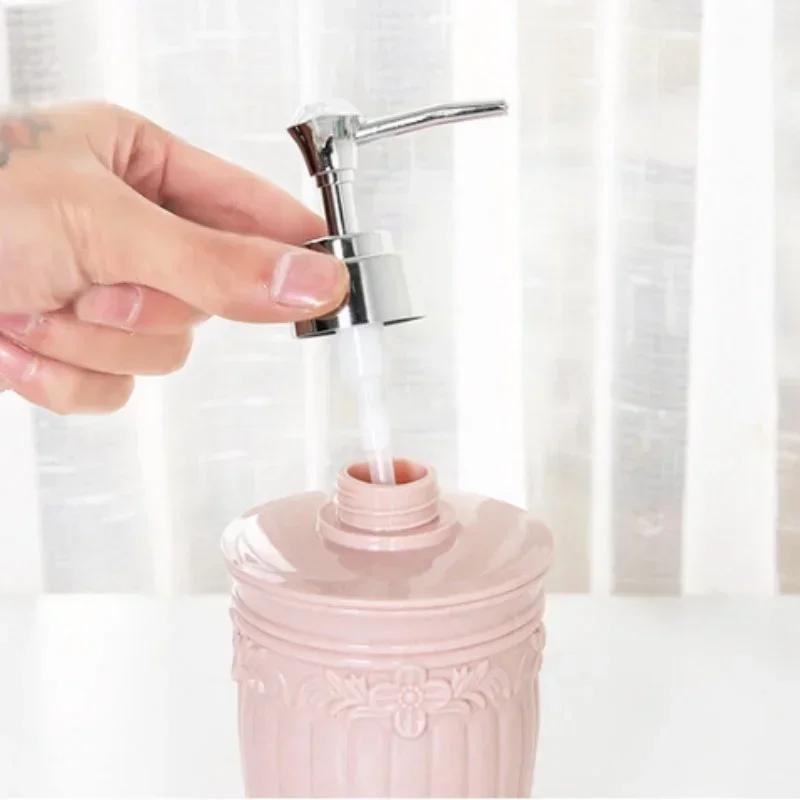 1Pcs European Carved Bath Gel for Household Hotels Body Lotion Dispensing Bottle Shampoo Empty Bottle Press Bottle Lotion Bottle