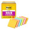 [] 3M Post-it Sticky Notes, Super Strong Adhesive, Large, Neon Colors, 75 X 75 Mm, 90 Sheets X 6 Pads, 654-6SSAN-AM