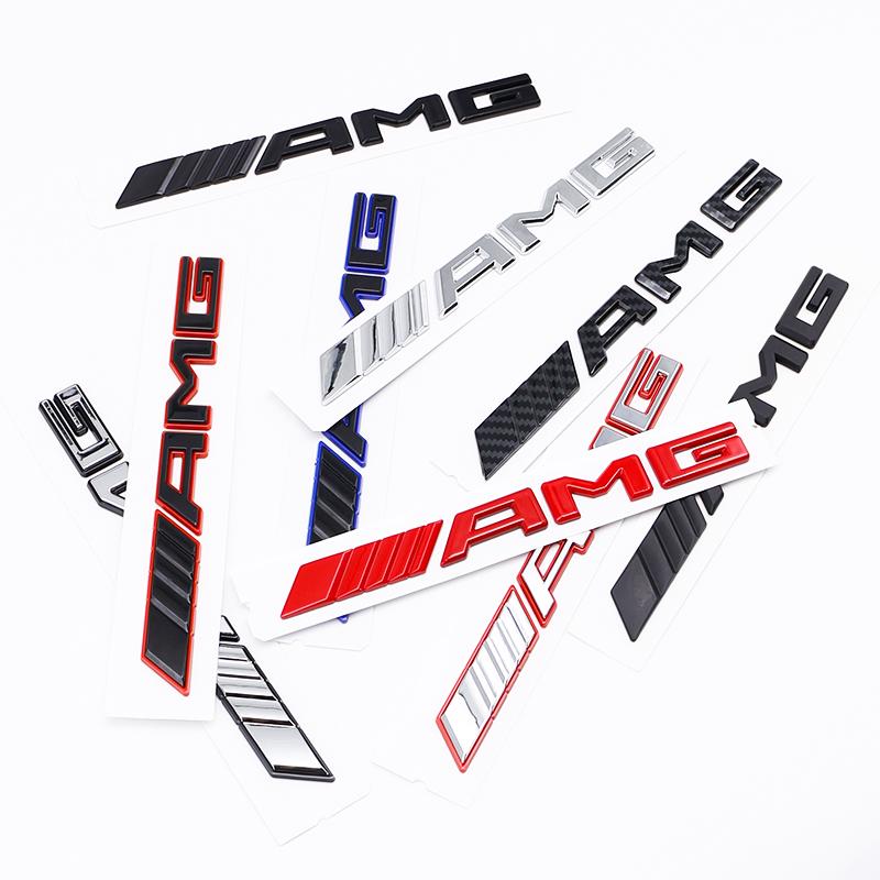 3D ABS AMG Letters Rear Trunk Emblem Badge Sticker For Mercedes Benz W205 W206 W213 W214 2017-2025 Auto Car Styling Accessories