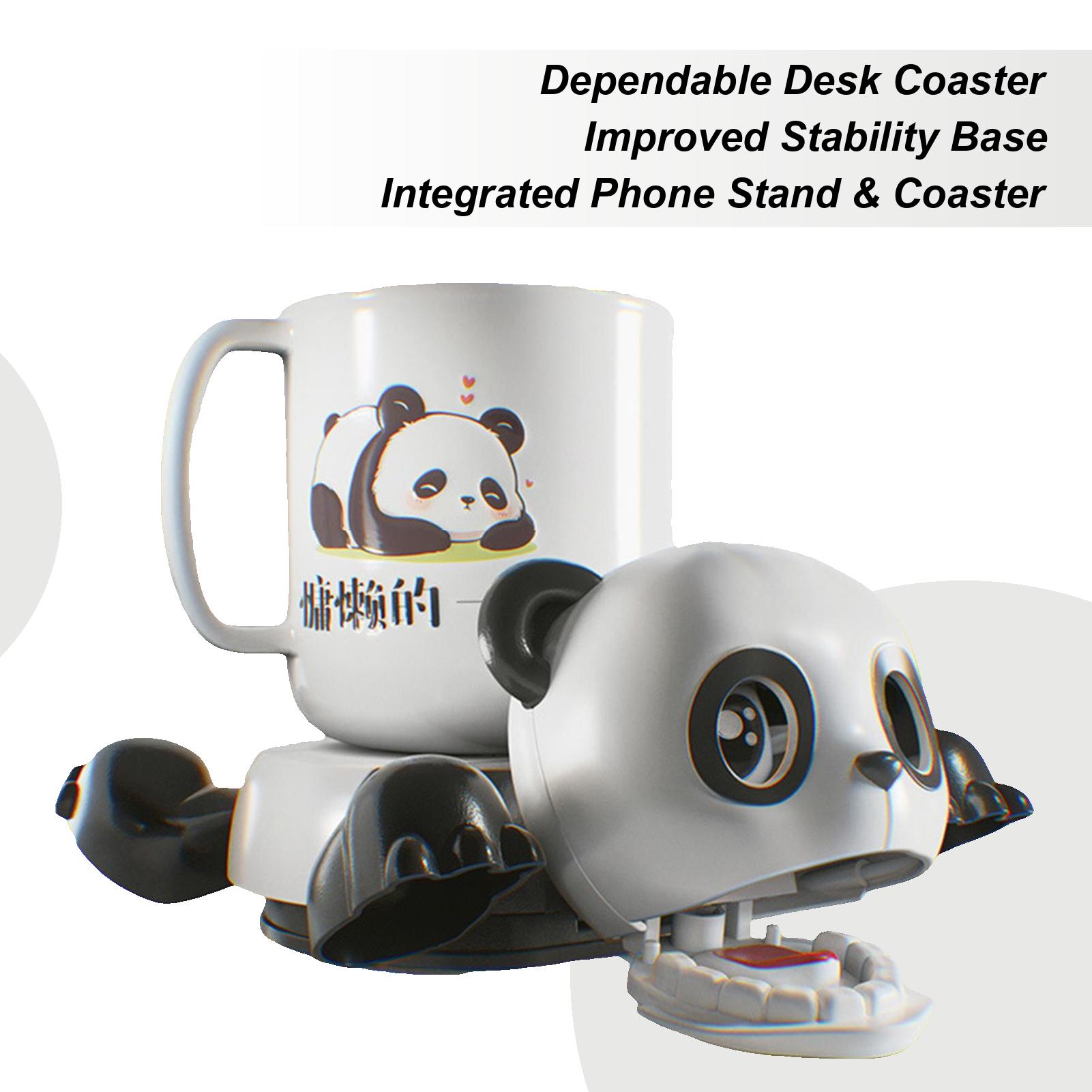 

Creative Coaster Panda Cup Pad Cute Funny Panda Coaster Drinks Holder Cute Animal Figure Ornament Desktop ornaments fun toys China Mainland