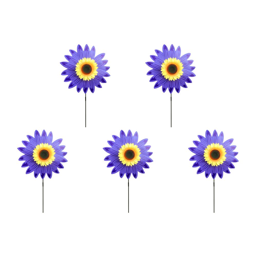 

Rotating Sunflower Windmill Colorful Outdoor Garden Decor (Sunflower Purple)