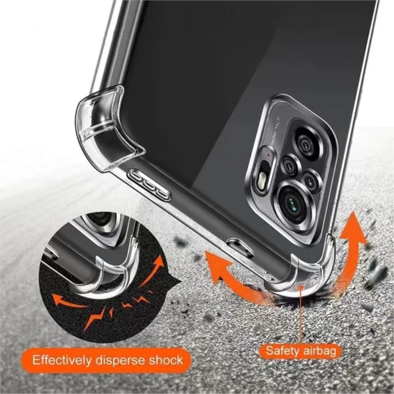 1.5MM Thick Air-Bag Clear Case For Xiaomi Redmi Note 10 10S 11 11s 12s 12 Pro Plus 5G Redmi 9C 9A 10C 10A 12C 4G Cover Fundas