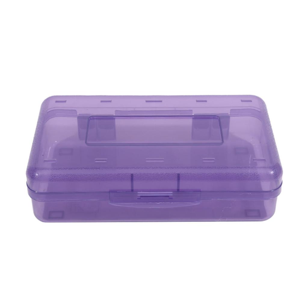 1pc Large Capacity Transparent Pencil Storage Stationery Box Sketching Pencil Case Suitable for Storing Oil Painting Sticks Crayons Watercolor Pens