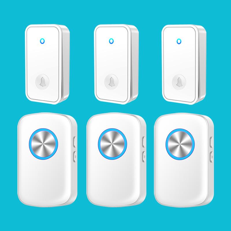 Wireless Waterproof Self-Powered Doorbell for Ultra-Long Range, No Battery, Smart Remote for Elderly