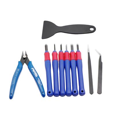 3D-Drucker Zubehör Reparaturwerkzeug-Set 3D-Drucke Aufräumwerkzeug-Kit mit Meißel Pinzette Zange 10-teiliges Set