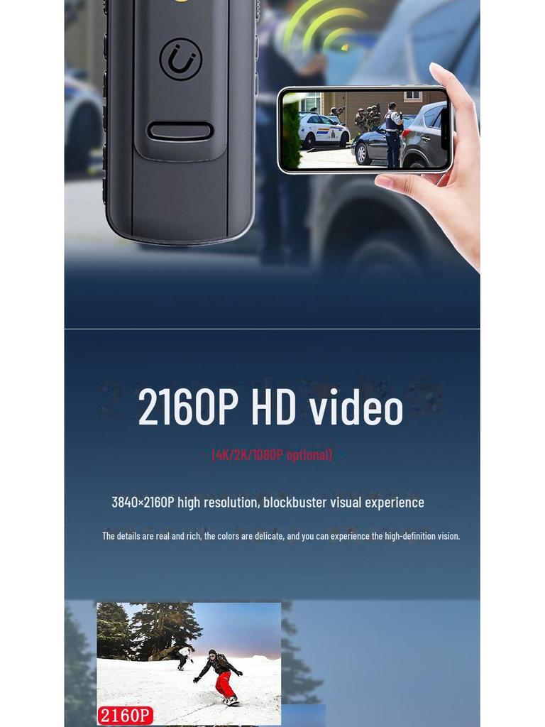 HD Chest-Worn Cycling DV Camera for Express Delivery & Law Enforcement