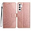 For Samsung Galaxy A15 5G Cell Phone Case Flower Imprinted Wallet Cover