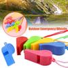 24pcs Plastic Whistle with Hanging Rope Colorful Bulk Whistles Cheerleading Supplies Cheering Props Activity Gifts