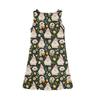 Girl Summer Dress Sleeveless Printed Color Casual Dress