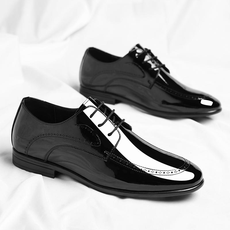 Hot-selling Mens Oxford Shoes Formal Business Dress Shoes Classic Lace Up Male Casual Shoes Leisure Walk Derby Footwear Sneakers