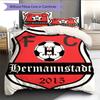 FC Hermannstadt Bedding Quilt Set Quilt Cover Pillowcase Home Decoration Birthday Gift (1 * duvet cover + 2 * pillowcase, without core)