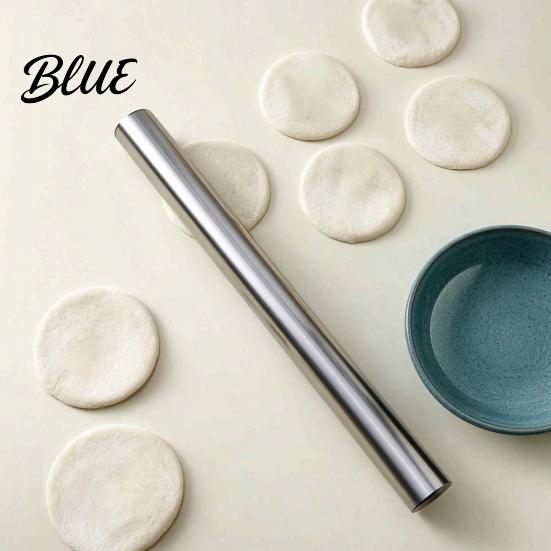 Easy Clean Rolling Kitchen Utensil Stainless Dough Steel Pin Pins Roller Essential Durable for Baking Pizza Dough Pie Cookie
